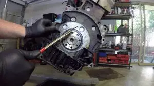 replace a rear main seal without removing the transmission